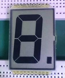 10PIN TN Positive 1-Digit Segment LCD Panel