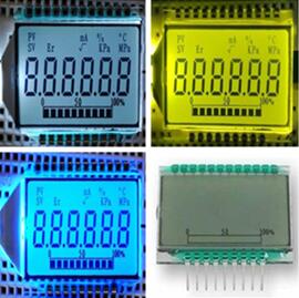 21P Positive 6-Digits Segment LCD Panel Backlight