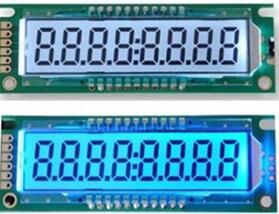 COB 8-Digits Segment LCD Module HT1621B Backlight