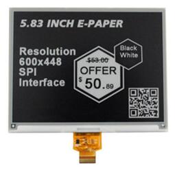 5.83 inch 24P SPI Black White E-INK E-Paper Panel