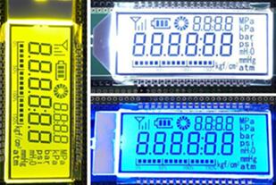 36P HTN Positive 6-Digits Segment LCD Backlight