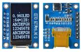 0.96 inch 7P I2C SPI White OLED SSD1107 64*128