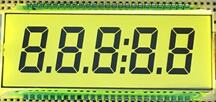 50P TN Positive 5-Digits Segment Yellow Green LCD Panel