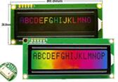 5P/4PIN IIC MPU 1602 LCD Screen AIP31068L RGB