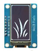 IPS 1.3 inch 7P I2C SPI White OLED Module SH1107