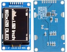 IPS 1.92 inch 7P White OLED Module SH1108 IC 128*160