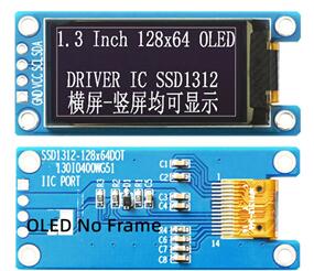 IPS 1.3 inch 4P White OLED Module SSD1312 IC 128*64 I2C Interface