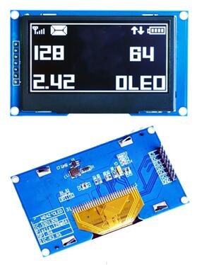 IPS 2.42 inch 7P SPI IIC White OLED Module SSD1305 IC 128*64
