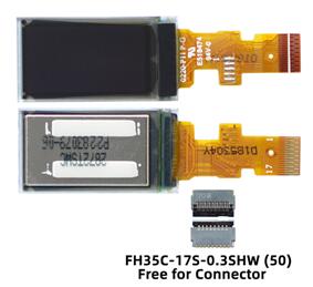 IPS 0.72 inch 17P SPI White OLED Screen SSD1320 IC 128*72