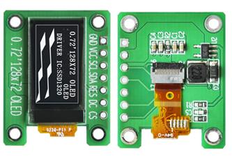 IPS 0.72 inch 7P SPI White OLED Module SSD1320 IC 128*72